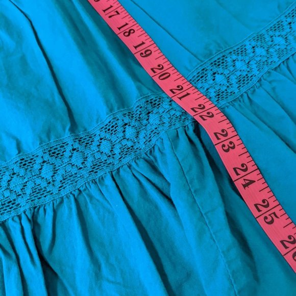 ALC Turquoise Blue Aqua Maxi Summery Skirt. Medium Size. - Picture 8 of 9